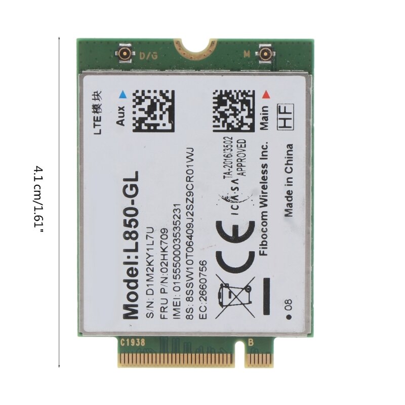 Adaptador de tarjeta de red inalámbrica H4GA 4G LTE, módulo Fibocom L850-GL WWAN 4G para  ThinkPad X1 Carbon Gen6 X280 L