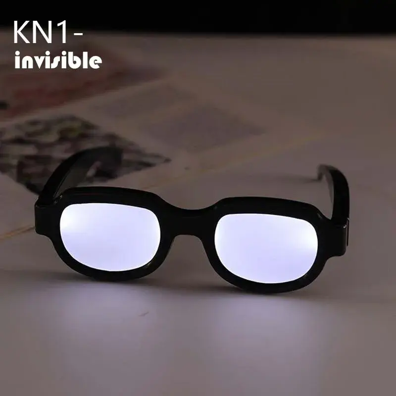 Kacamata cahaya LED Anime Jepang kacamata Cosplay pesta karnaval Prop KTV Bar kacamata hitam Detektif Conan hadiah