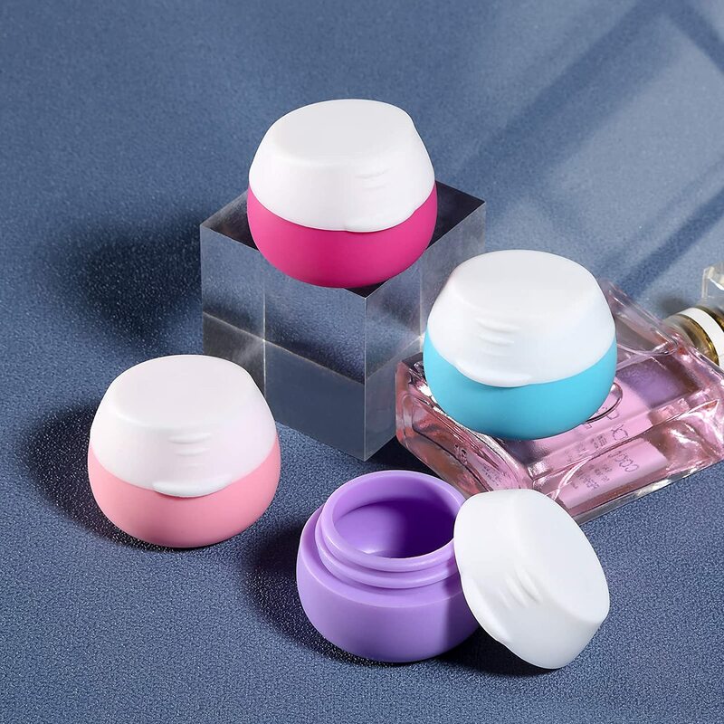 25ml Silikon Kosmetische Container Make-Up Topf Creme Gläser Reise Pille Box Tragbare Dispenser Creme Flaschen Lotion Box Emulsion Jar