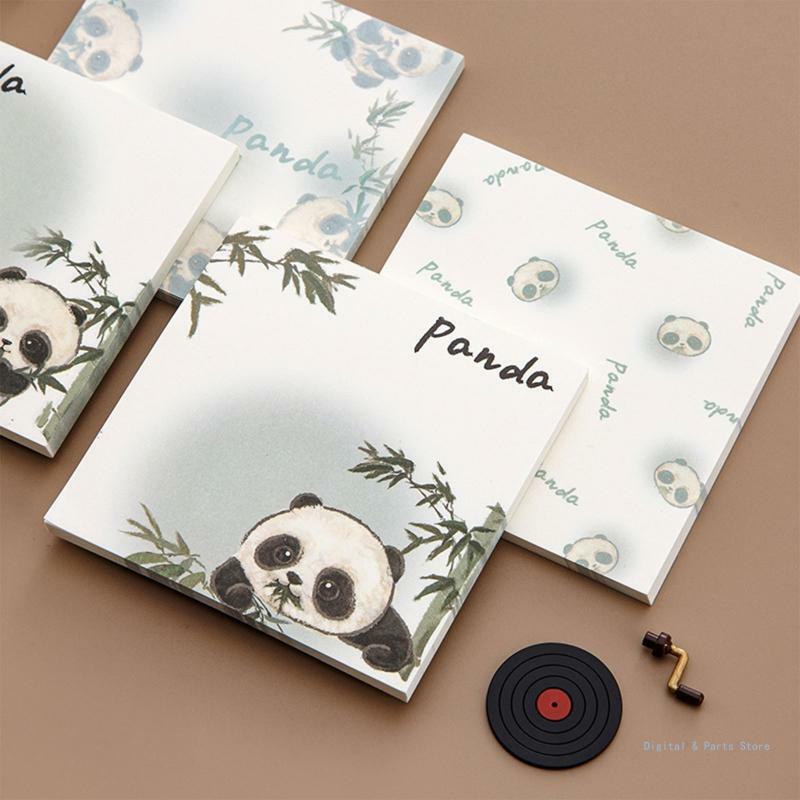 M17F Popular Panda publicado notas adhesivas Bloc notas adhesivo papelería escolar para niños estudiantes regalo regreso a
