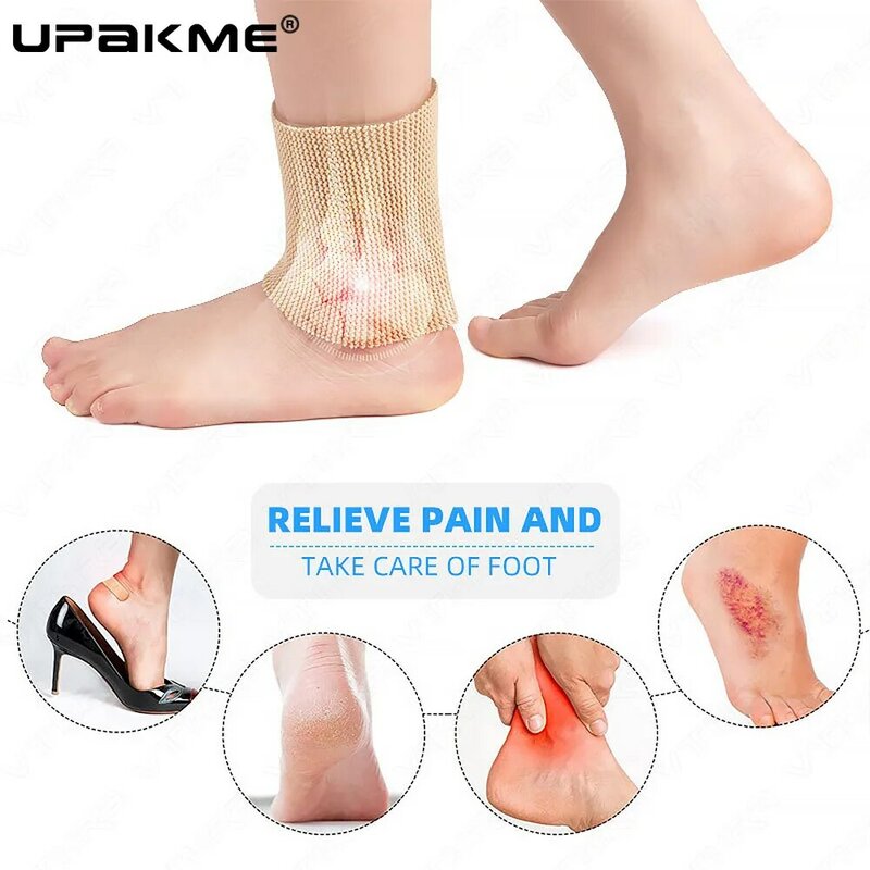 1PC Hot Selling  of Ankle Bones Protection Socks Malleolar Sleeves with Gel Pads for Boots/Skates/Splints/Braces Ice Skating New
