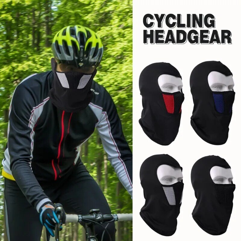 Breathable Full Face Mask Motorcycle Balaclava Women Mens Cycling Caps Sport Hiking Camping Windproof Scarf Headgear Neck Gaiter
