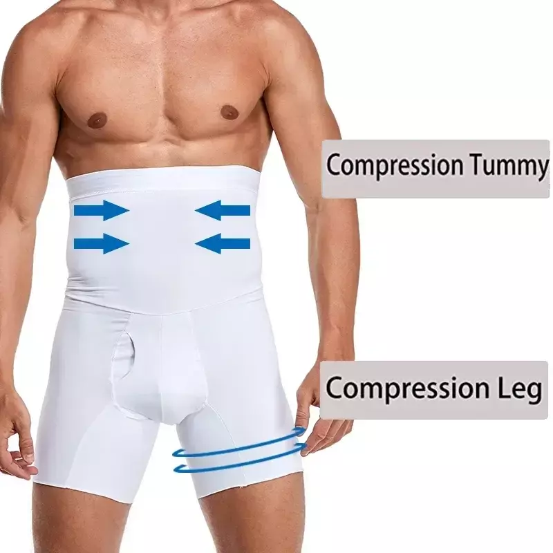 Trainer Body Control Slimming Panties Belly Boxer Pants Shapewear Compression Shaper Men Shorts Belt Chafing Modeling Waist