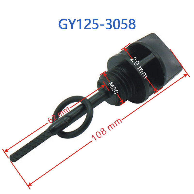 GY125-3058 Gy6 125cc 150cc Olie Dip Stang Voor Gy6 125cc 150cc Chinese Scooter Bromfiets 152qmi 157qmj Motor