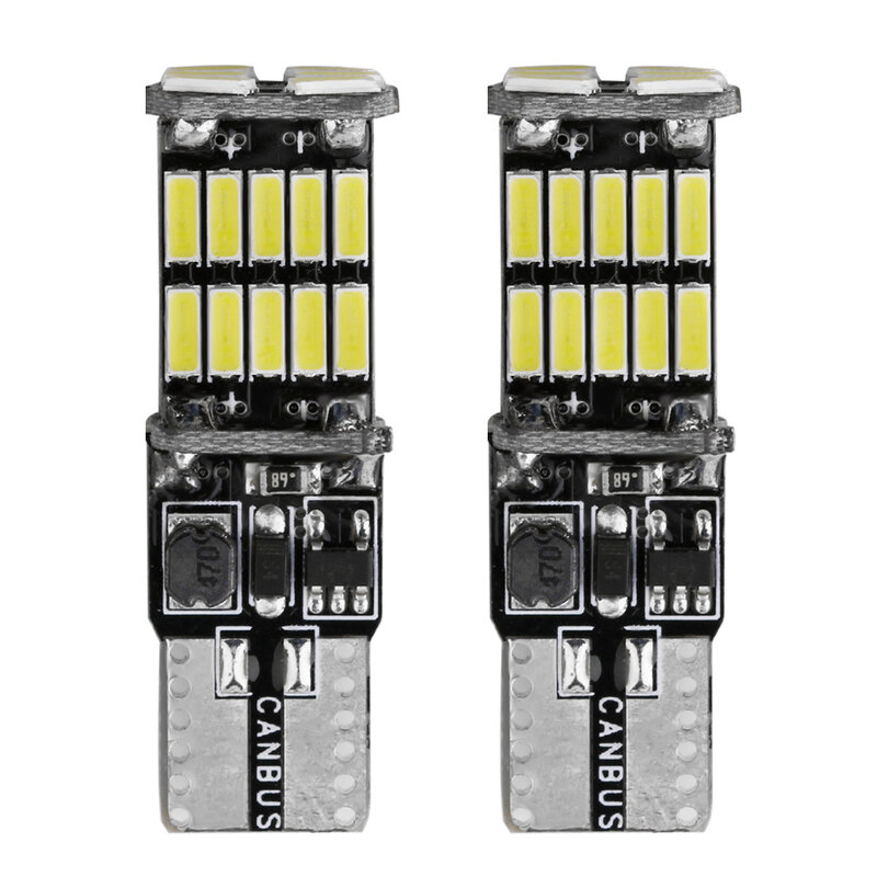 Feux de signalisation intérieurs à LED pour voiture, ampoule pour diode automatique, lampes de largeur automatique, T10, W5W, 4014, 1 à 5 pièces