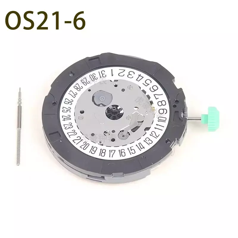 Кварцевый механизм MIYOTA OS21, запасные части для часов с календарем на 3-9 секунд и часовым механизмом на 6 часов