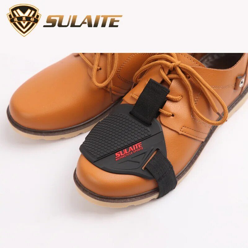 SULAITE Motorcycle Shift Pad Gear Shoe Cover Durable Lightweight Boot Protector Adjustable for Riding Moto Accessaries