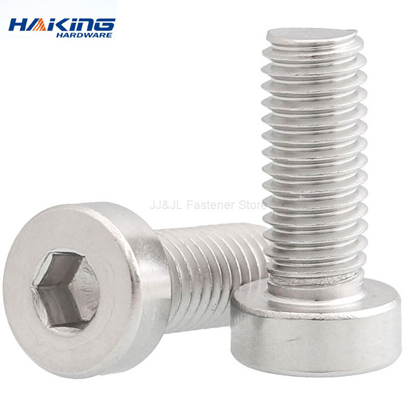 5-10p m3 M4 M5 M6 304 A2-70 stainless steel din7984 hexagon socket head hexagon simply supported hexagon head bolt L = 4-40mm