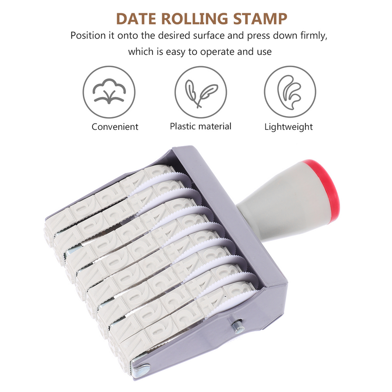Data Stamp palmare Stamper File accessorio piccoli timbri combinati rotanti multiuso portatili