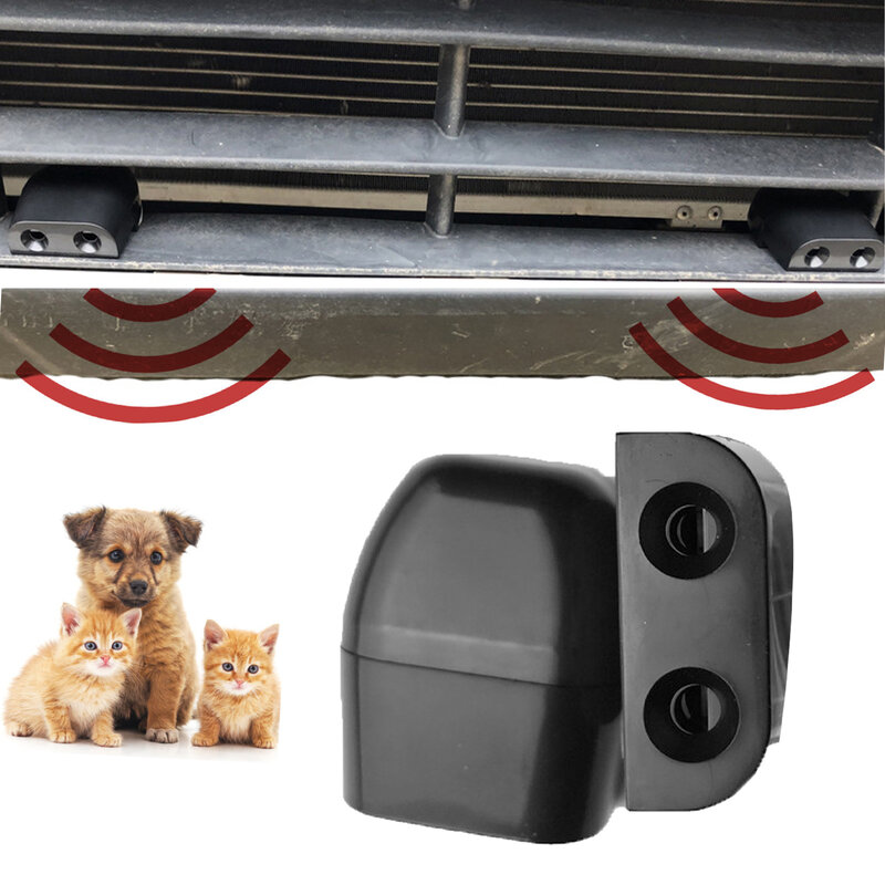 2 Pcs Black Car Grille Mount Animal Whistle Repeller Alert Deer Animal Repellent Alert Black Car Deer Sonic Gadgets