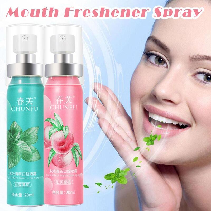 20ml Spray do ust odświeżacz oddechu żeński środek do oddychania świeży Spray przeciw zapachowi dymu złe zabiegi