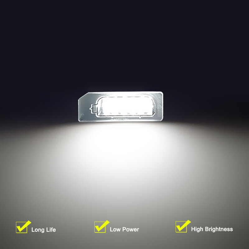 12V LED จำนวนหลอดไฟสำหรับ Mitsubishi ASX Outlander Sport 2011-2020สีขาวป้ายทะเบียนรถ Light Assembly