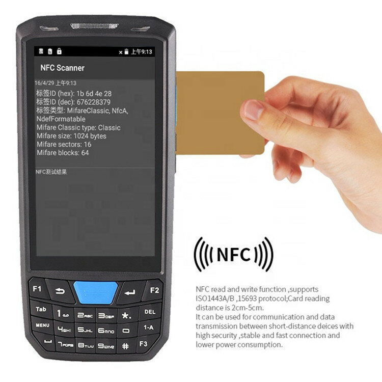 Terminal de datos móvil portátil con Android 9,0, código de barras PDAs N6603, QR, 1d, 2d, fabricante