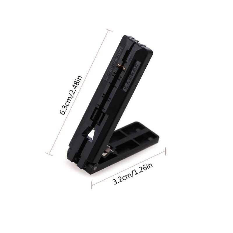 Foldable Fixed Length  Easy Operation Push-Pull Rail Compact-size Quality ABS Material 4.6+6.3cm/1.8+2.5-inch 594A