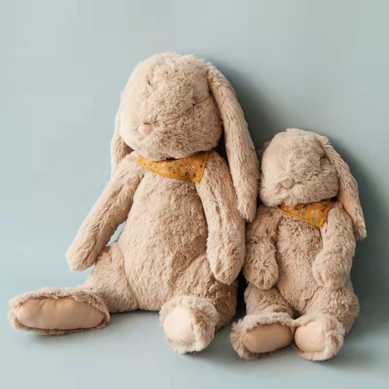 Pasen Floppy Oren Gevulde Soft Bunny Met Sjaal Grote Pluche Dier Konijn Poppen Kawaii Stuff Konijn Baby Speelgoed Voor Kinderen geschenken