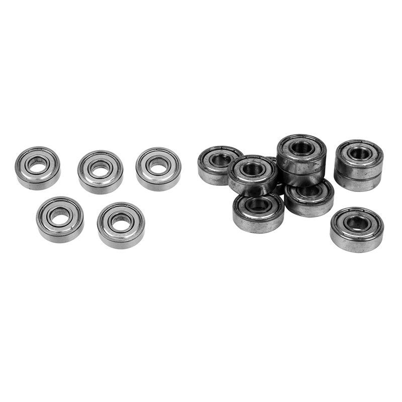 5 Pcs 10Mm/26Mm/8Mm 6000Z Radial Shielded Deep Groove Radial Ball Bearing & 10Pcs Miniature Rubber Sealed Metal Shielded Metric