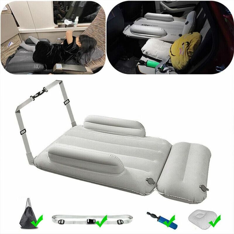 Pedals Bed Travel Child Inflatable Mattress Washable Solid Color Hammock Baby Air Bed Long Distance Seat Extender Car