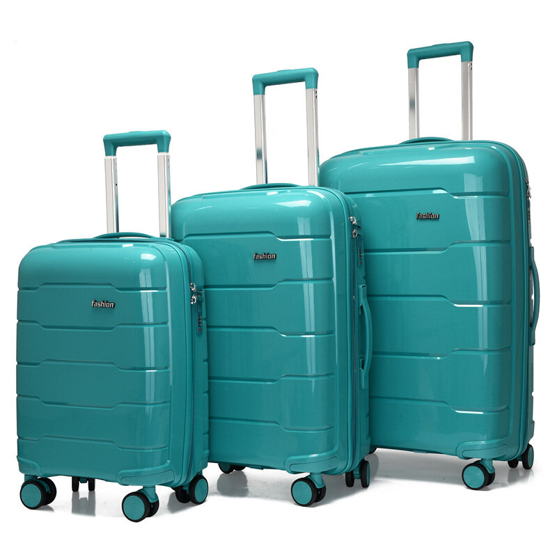 Koffer New Business Freizeit reisen große Kapazität pp Trolley dreiteiliges Gepäck Universal Rad Koffer