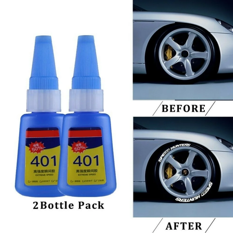 2 garrafa pacote de cola para o pneu rotulação adesivo adesivo colando letras para pneus