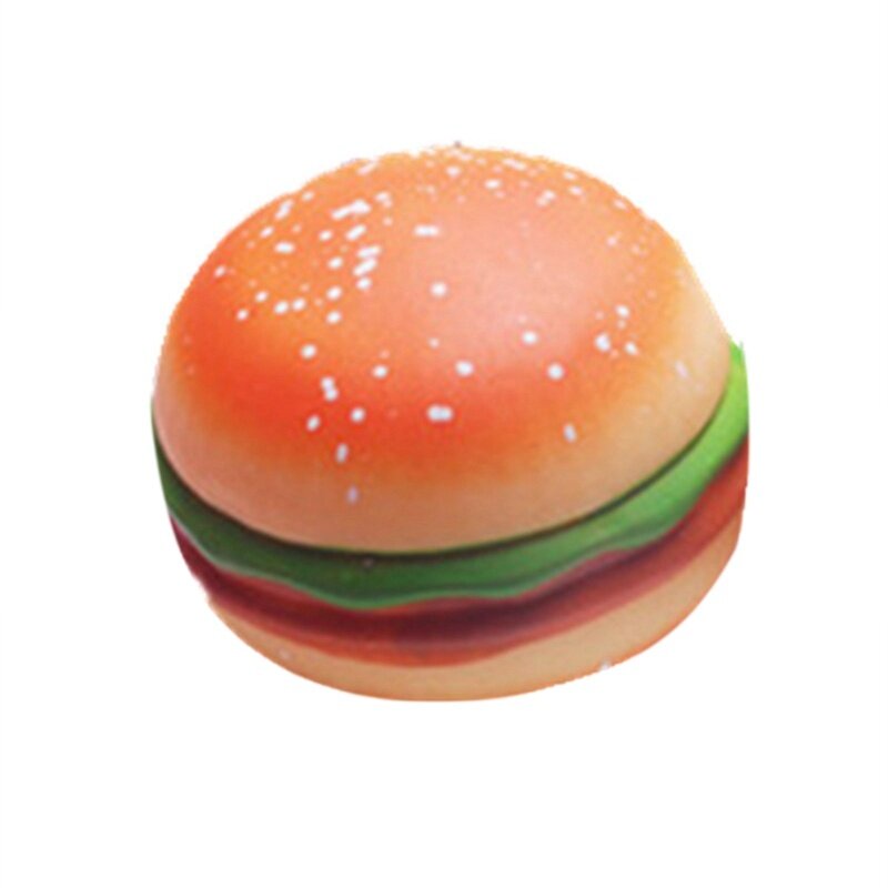 Mainan Makanan Simulasi Gelisah Anak-anak Antistress Vent Bread Kawaii Hamburger Rebound Lambat Hadiah Lucu Lembut untuk Anak-anak Dewasa