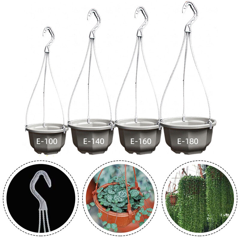 1 Piece Set Flower Pot Chain Plant Basket Plant Stand Hanging Balcony Decoration High Quality Hot Selling Drop Shipping
