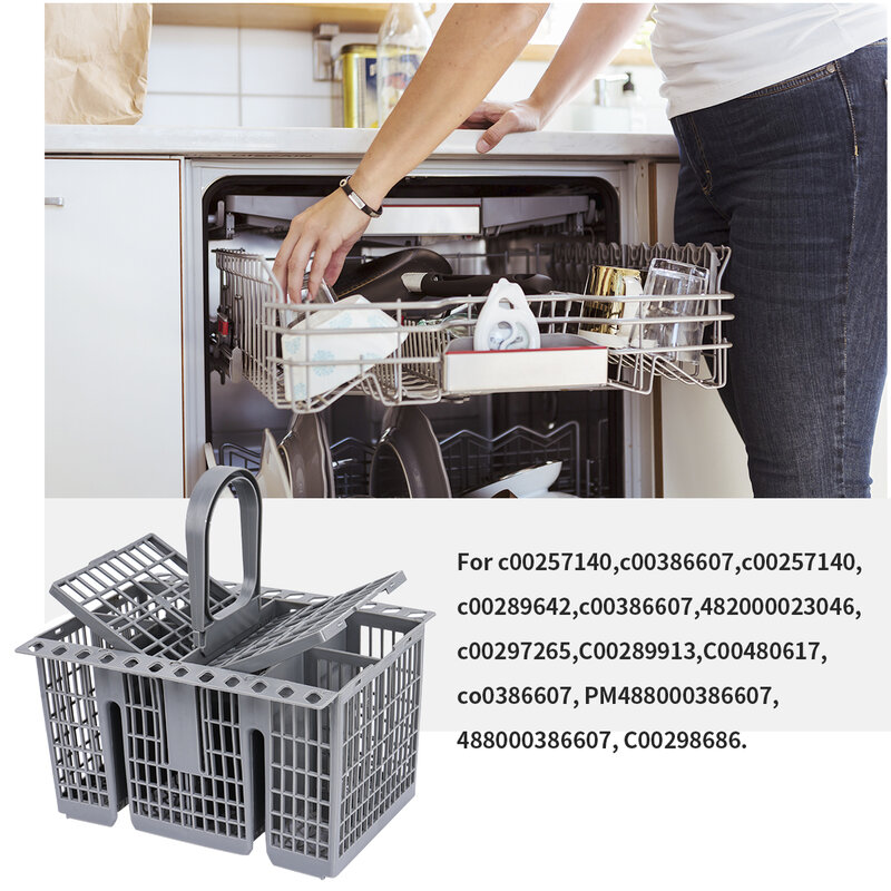 Многофункциональная Корзина для посудомоечной машины, адаптер, Hotpoint, корзина для посудомоечной машины C00257140, корзина для хранения ножей и вилок