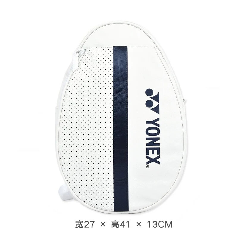 Yonex-Saco de raquete de tênis e badminton, 3 peças, um ombro, mini compacto, leve, portátil, saco de peito branco, novo, 2023