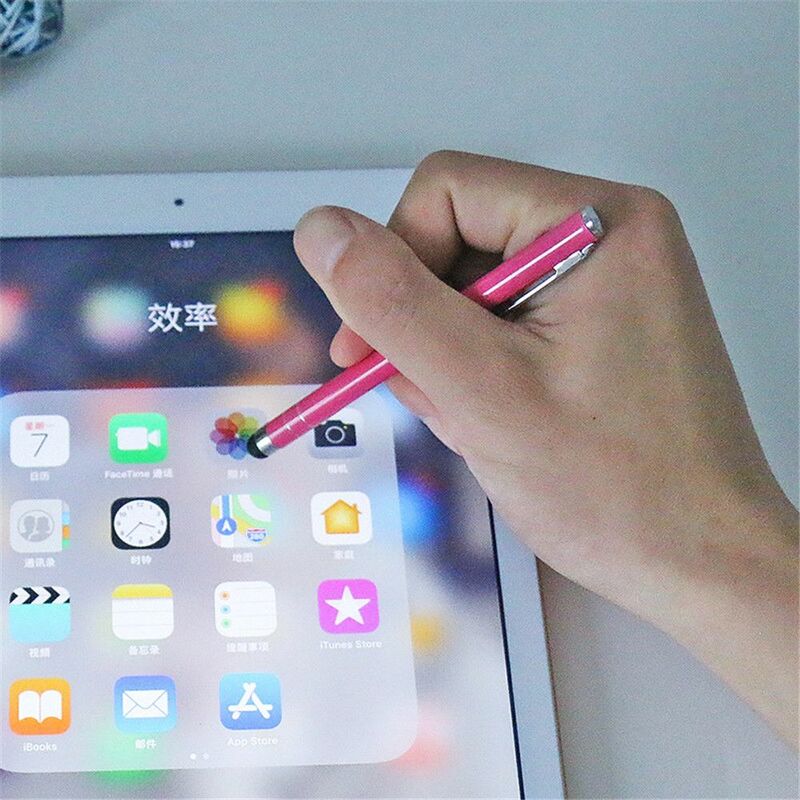 Caneta Desenho Universal para Tablet, Metal Capactive Pen, Touch Screen Stylus, iPad, iPhone, PC, Celular, 10 Cores