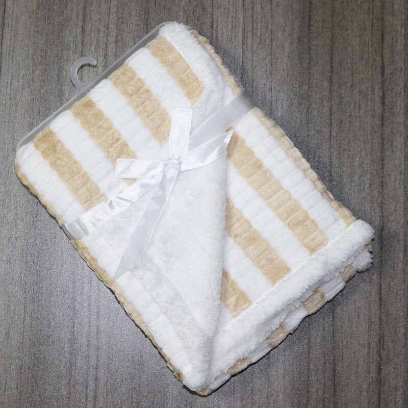 Baby Blanket & Swaddling Newborn Thermal Soft Fleece Blanket Cozy Bedding Set Kids Cotton Quilt Infant Bedding Swaddle Wrap