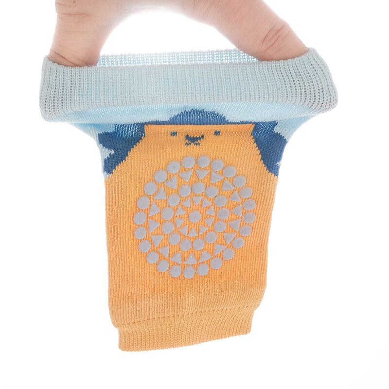 เด็กวัยหัดเดินในฤดูร้อนเด็กทารก Breathable ตาข่ายผ้าฝ้ายเข่า Pads สัตว์การ์ตูน Unisex เด็ก0-4T ในร่มเข่าหมวกผ้าป้องกันหัวเข่า