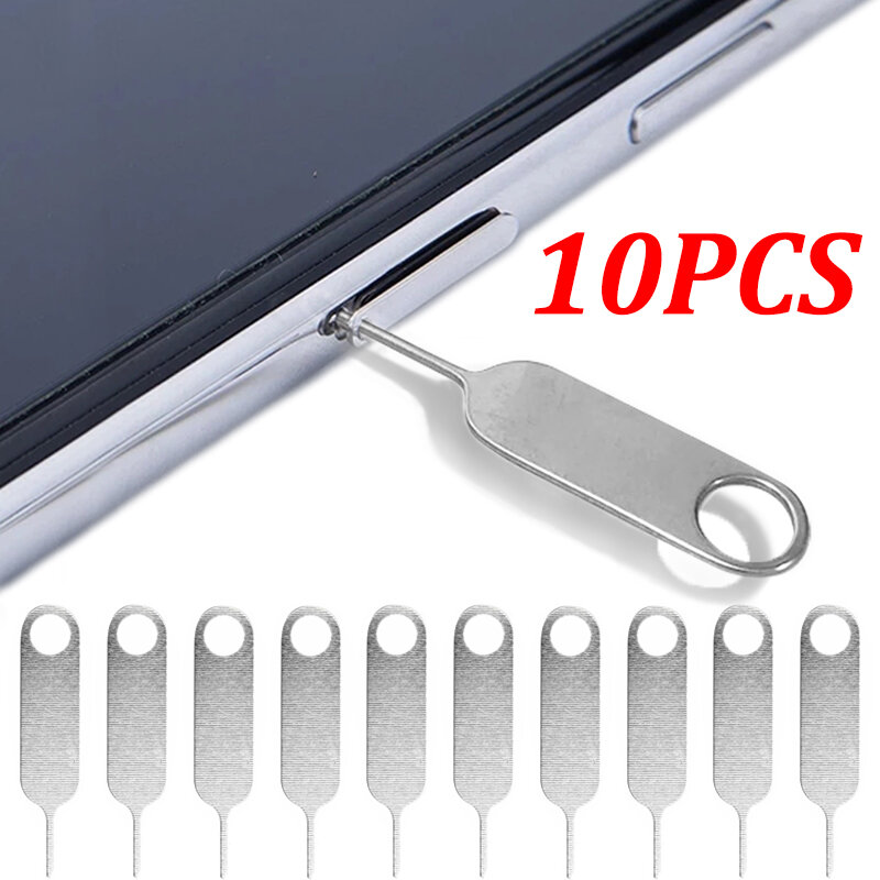 10Pcs Sim Card Remover Praktische Sim Card Tray Eject Pin Ultralichte Kaart Pin Sim Kaart Lade Ejector naald Voor Smartphone