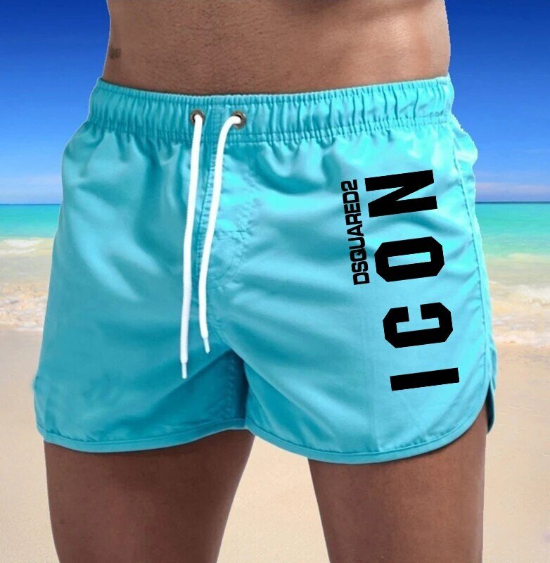 กางเกงว่ายน้ำเล่นกีฬาสำหรับผู้ชายกางเกงว่ายน้ำกางเกงชายหาดขาสั้นสุดเซ็กซี่กางเกงเสื้อผ้าสำหรับผู้ชาย Surf ใหม่2024