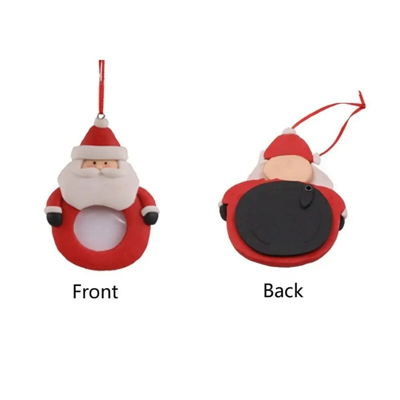 PVC Weihnachten Foto rahmen niedlichen Schneemann Santa Claus Candy Bag hängen dekorative Weihnachts baum Ornament nach Hause