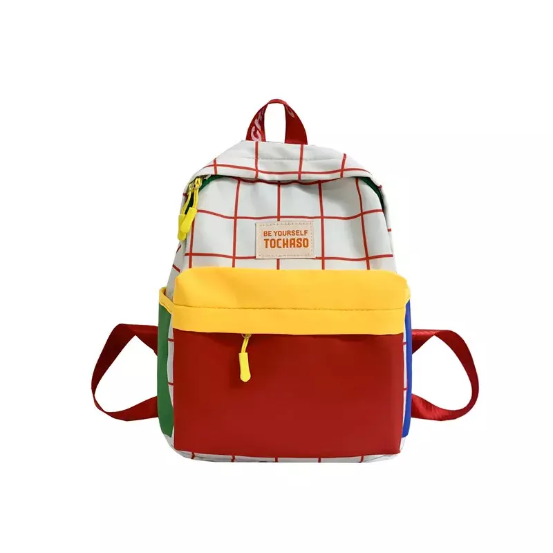 Modny dopasowane kolory plecak dziecięcy o dużej pojemności prosty oddychający wodoodporny tornister dla dzieci w przedszkolu