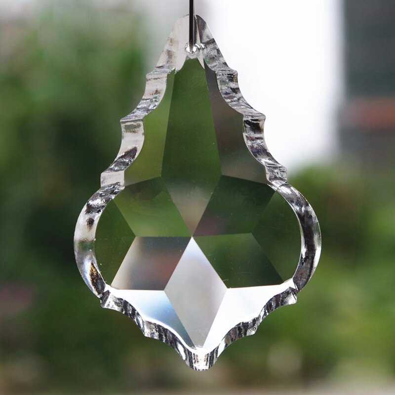 Lámpara cristales cristal transparente, piezas prismas, colgantes gotas colgantes 38mm