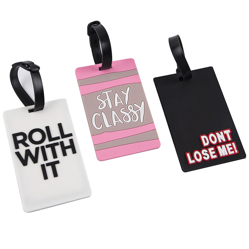 1PC Funny Travel Accessories Luggage Tags Suitcase ID Addres Holder Baggage Tag Portable Label Travel Accessories Luggage Tag