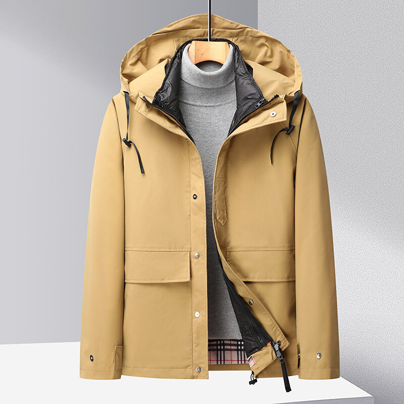 CHAS – manteau en duvet de canard blanc pour homme, coupe ample, collection hiver 2022