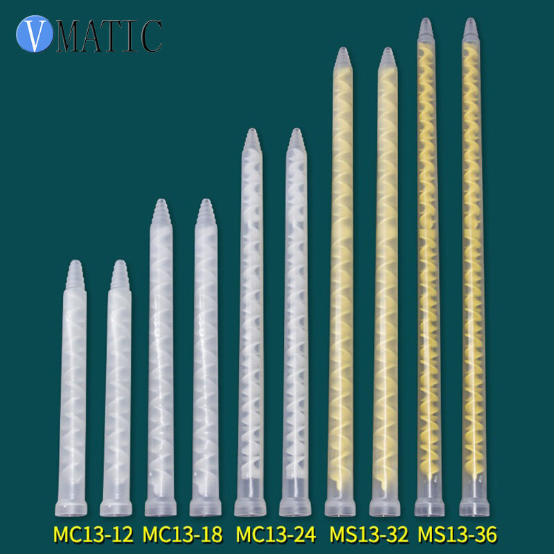 送料無料樹脂スタティックミキサー MC13-12 混合ノズルデュオパックエポキシプラスチックミキサーチューブ