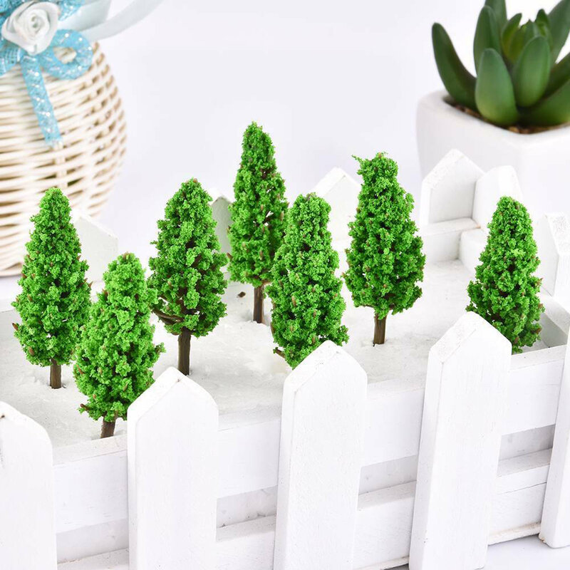 Durable High Quality New Practical Model Trees Ornament 50X 65mm Diorama Scenery Garden Train Railroad -Wargame