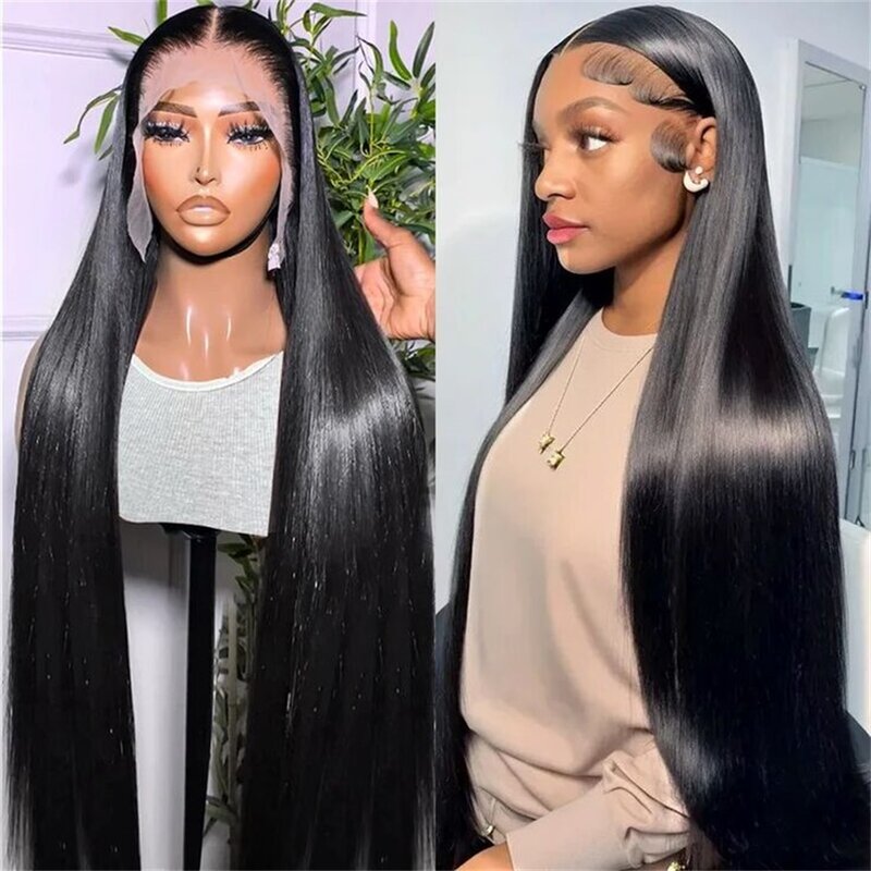 Body Wave Lace Front Wig 13x6 30 32 34 Inch Straight Lace Front Wig Transparent Human Hair Wigs Lace Frontal Wig On Sale Pre Cut