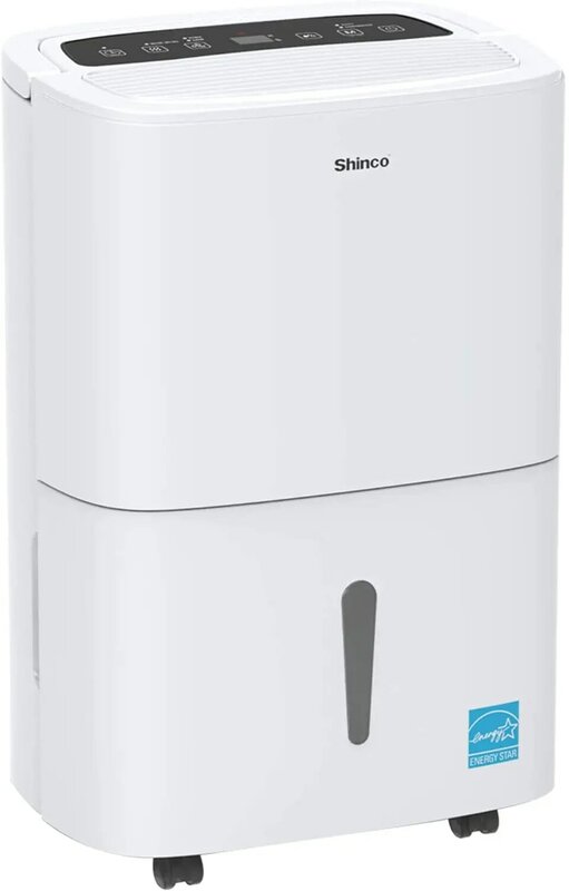 Shinco 150 pint Energy Star Dehumidifier dengan pompa, ruang sampai 7,000 Sq.Ft dengan drainase otomatis atau Manual, tenang menghilangkan kelembaban