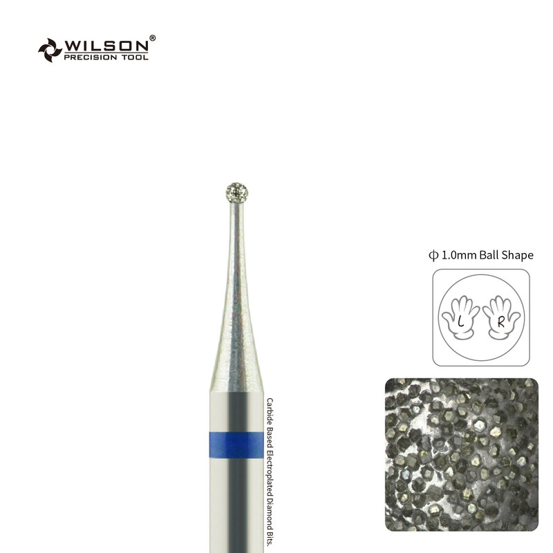 Punte diamantate a forma di palla WILSON-accessori per unghie/strumenti/Manicure/punte da trapano