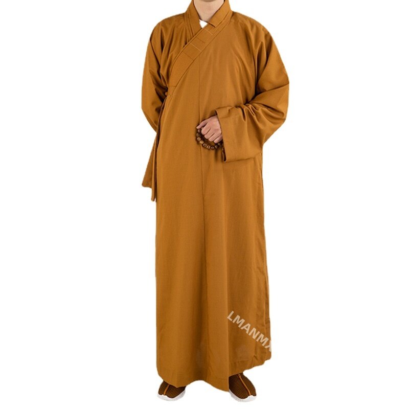 Традиционная китайская одежда, длинные халаты, буддистская Одежда для взрослых, мужское медитационное платье Haiqing
