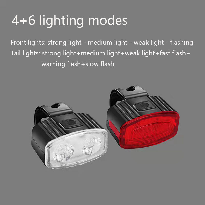 Bicycle Front and Tail Light Set USB Charging Speaker Light Mountainous Bike Headlight Riding Equipment