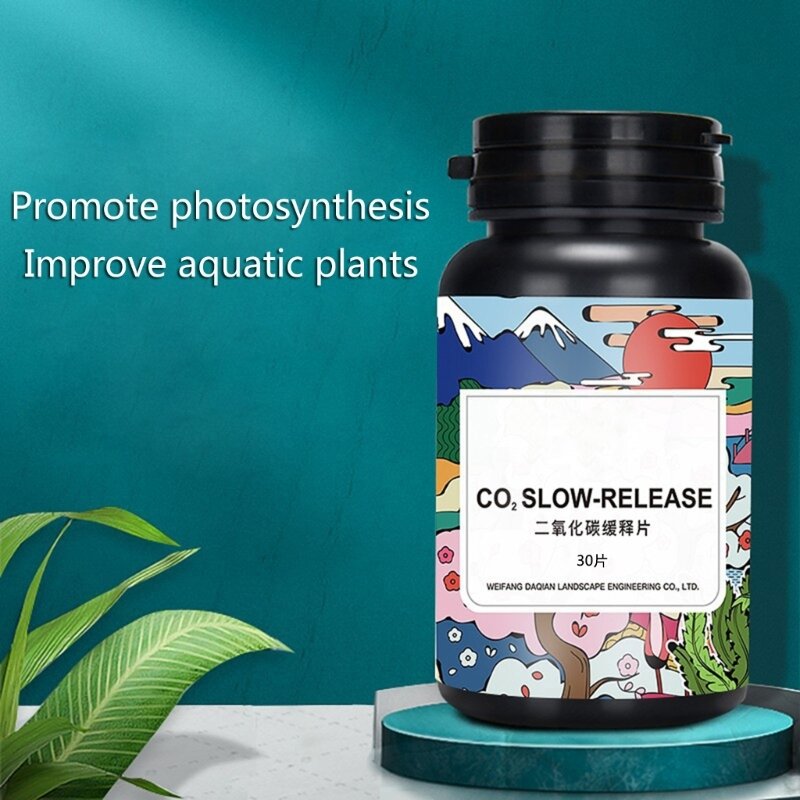 Таблетки CO2, 100 таблеток углекислого газа для выращивания аквариумных растений, таблетки
