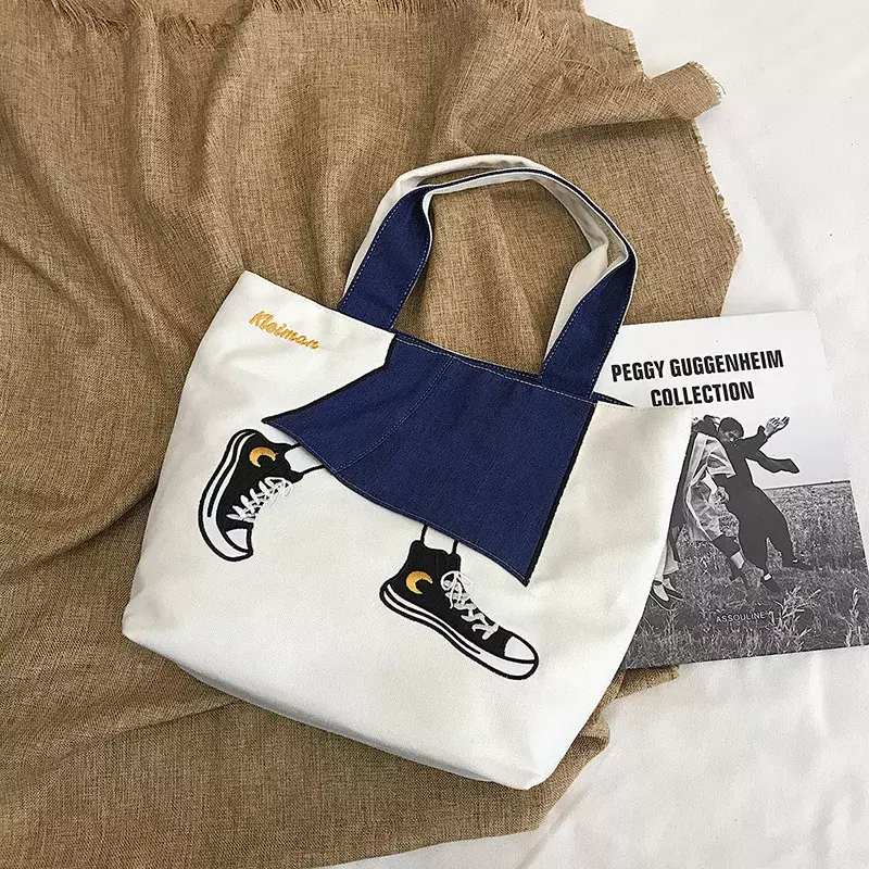 Дизайнерские Сумки-тоуты для женщин, дамские сумочки на ремне, повседневные Мягкие холщовые дорожные сумки большой вместимости для покупок для девушек