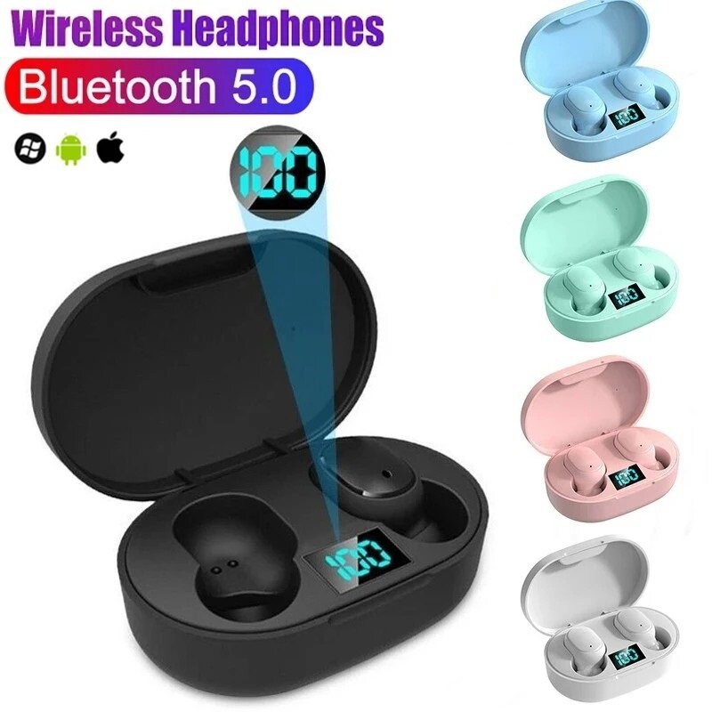 Écouteurs Bluetooth sans fil E6S A6S TWS, casque antibruit, écouteurs avec microphone, casque pour iPhone Xiaomi
