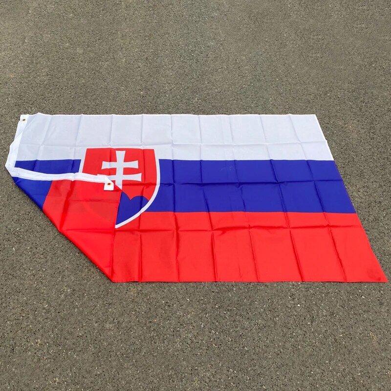 Aerlxemrbrae Vlag 90*150Cm Slowakije Vlag Slowaaks Banner Eu 3 * 5FT Opknoping Vlag
