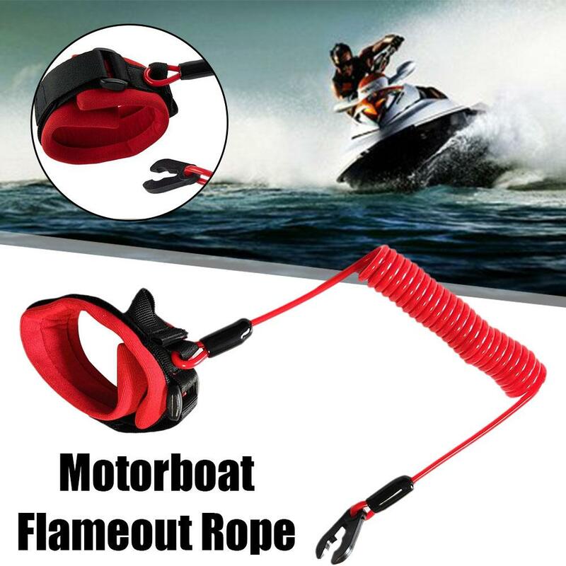 Boat Safety Lanyard Start Stop Kill Switch Tether Cord For Kawasaki Jet Ski JT900 JT1100 For Most Board Engine Parts Access L6G5