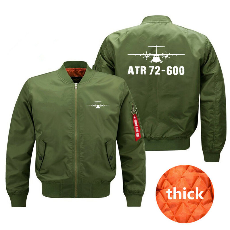 นักบิน ATR72-600นักบิน Ma1แจ็คเก็ตทิ้งระเบิดสำหรับผู้ชายเสื้อโค้ทฤดูใบไม้ผลิฤดูใบไม้ร่วงฤดูหนาวเสื้อแจ็คเก็ตผู้ชาย